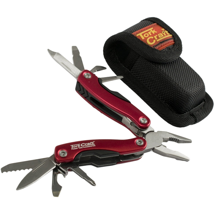 Tork Craft | Multi-Tool Red Mini with Nylon Pouch