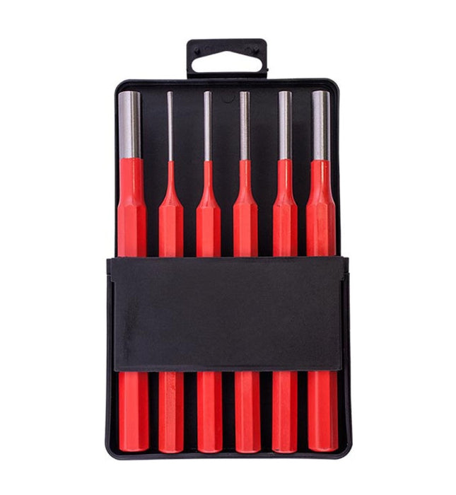 Tork Craft | Pin Punch Set Red 6Pc