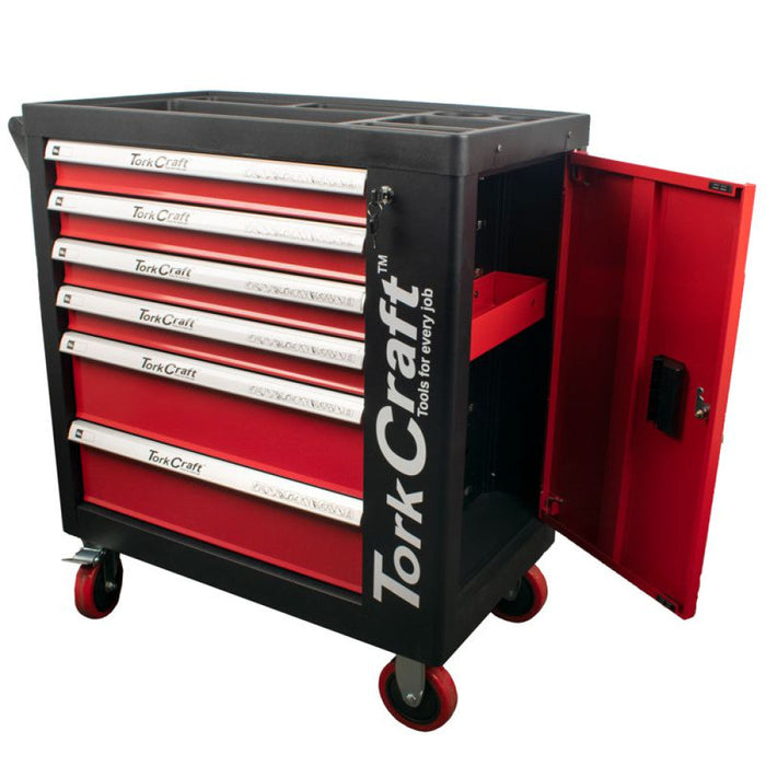 Tork Craft | Roller Tool Cabinet 6 Drawer on Castors with 184Pc of Tools