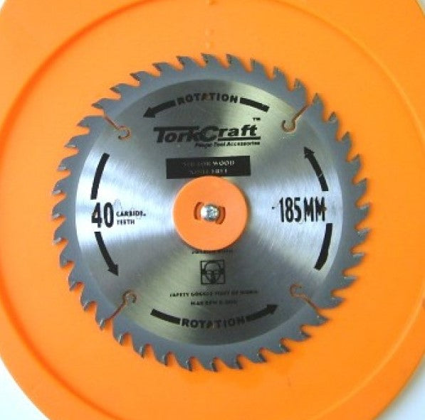 Tork Craft | Saw Blade TCT 185X40T 20/16mm Noise Free