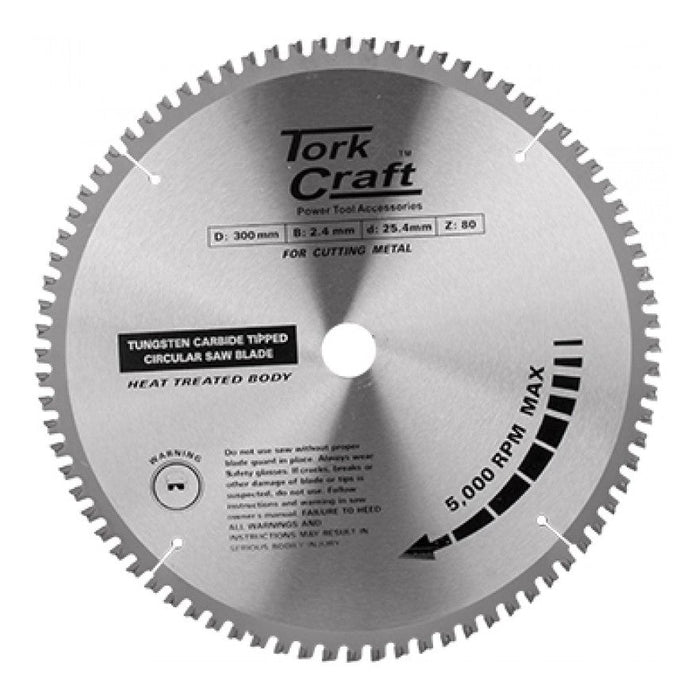 Tork Craft | Saw Blade TCT 300X80T 25,4/20mm Steel Cutting