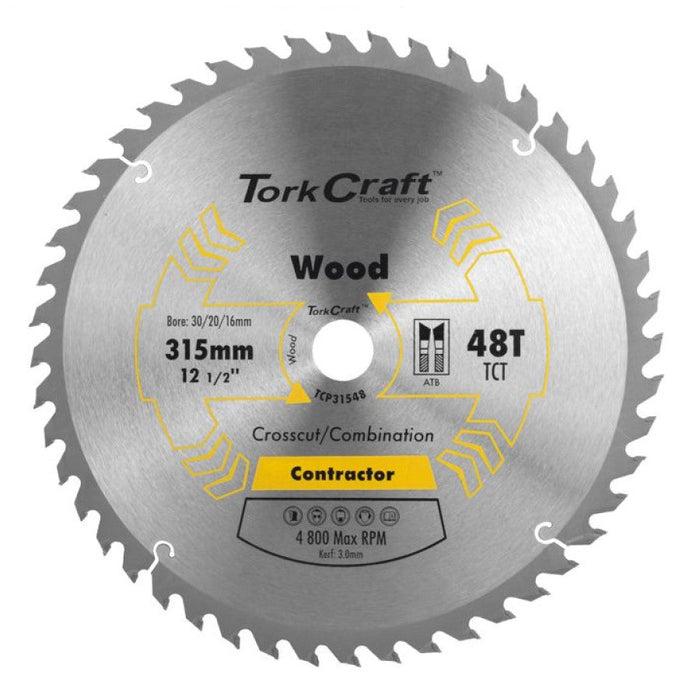 Tork Craft | Saw Blade TCT 315X48T 30mm Contractor