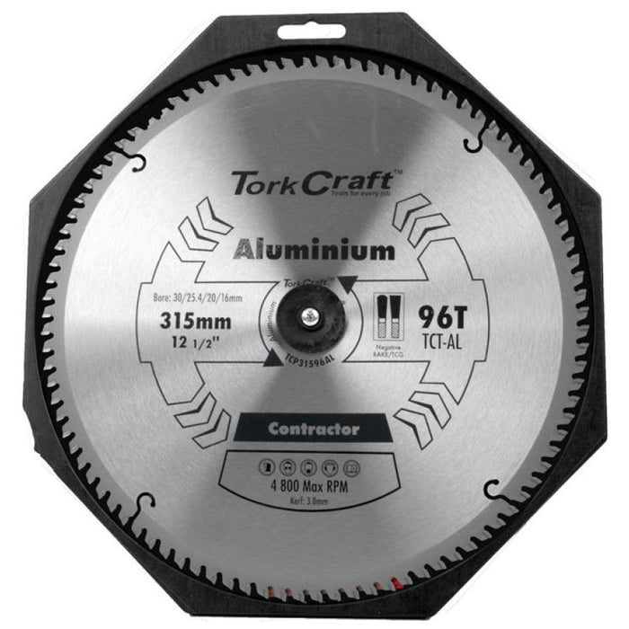 Tork Craft | Saw Blade TCT 315X96T 30/25,4/20/16mm Contractor Aluminium