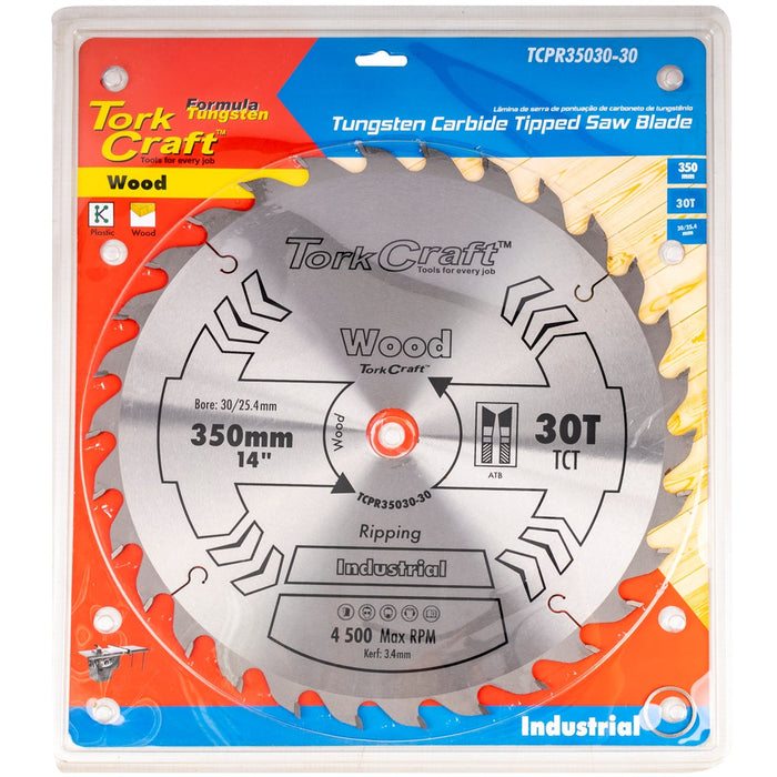 Tork Craft | Saw Blade TCT 350X30T 30/25,4mm Professional Industrial