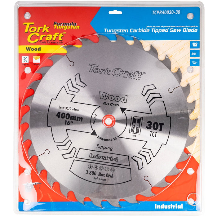 Tork Craft | Saw Blade TCT 400X30T 30/25,4mm Professional Industrial