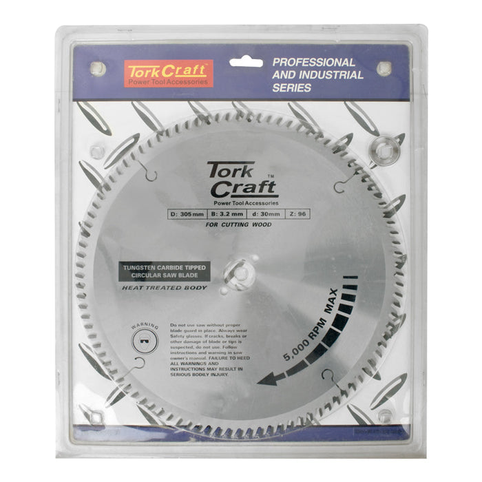 Tork Craft | Saw Blade TCT Euro Tip 305X96T 30/25,4/20/16mm Professional