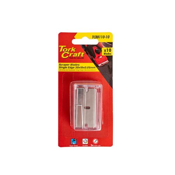 Tork Craft | Scraper Blades Single Edge 39 X 19 X 0.25mm SK5