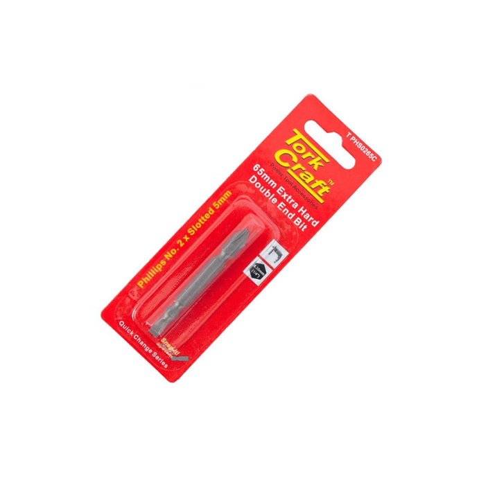 Tork Craft | Screwdriver Bit D/End PH2XSL5X65mm 1Pc