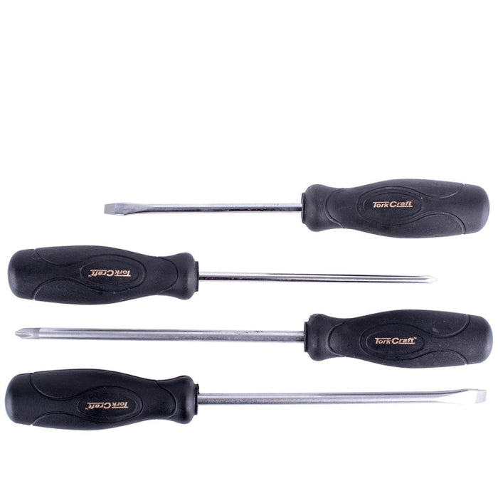 Tork Craft | Screwdriver Set Black Handle 4Pc