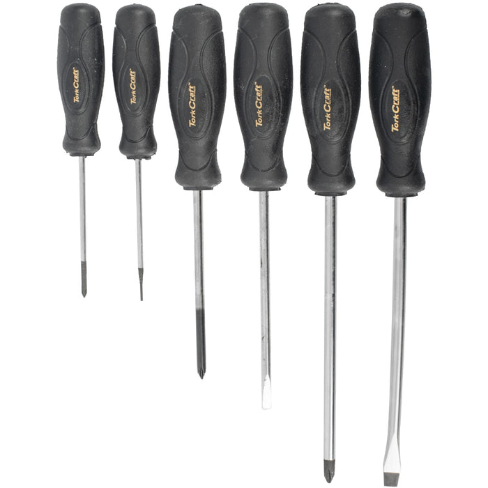 Tork Craft | Screwdriver Set Black Handle 6Pc