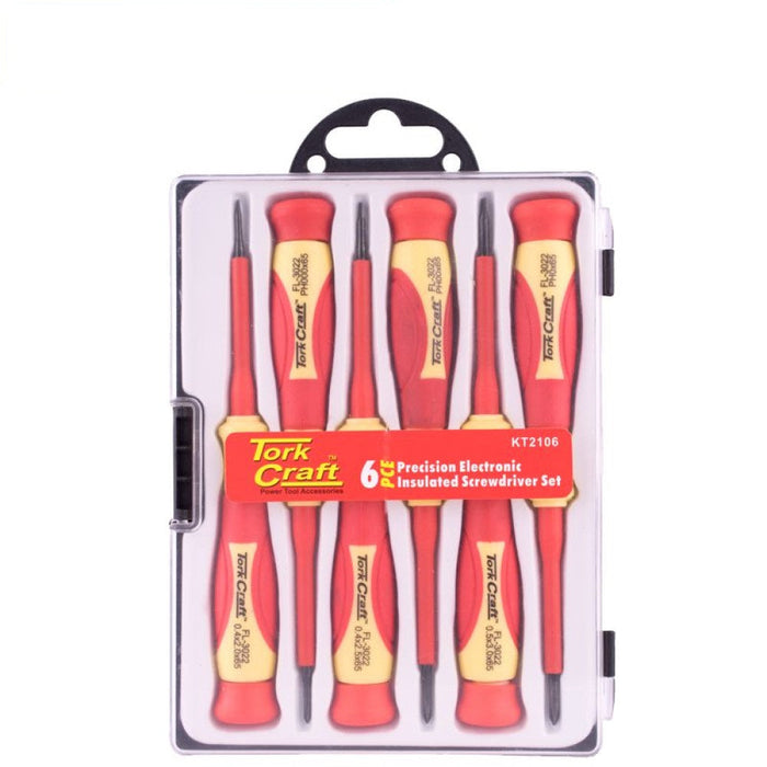 Tork Craft | Screwdriver Set Precision Electronic Insulated 6Pc