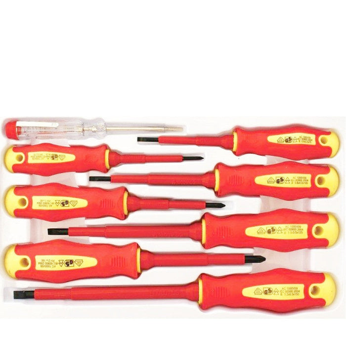 Tork Craft | Screwdriver & Tester Set Electricians Insulated VDE 8Pc