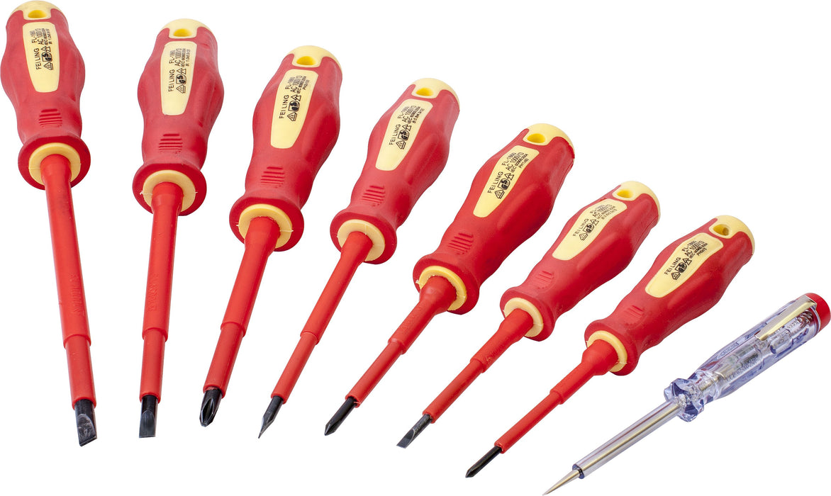 Tork Craft | Screwdriver & Tester Set Electricians Insulated VDE 8Pc