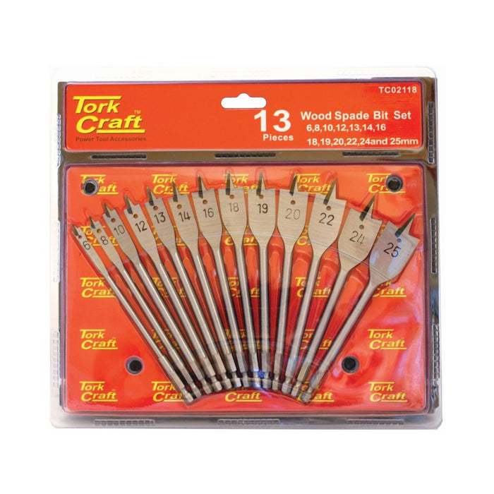 Tork Craft | Spade Bit Set 13Pc