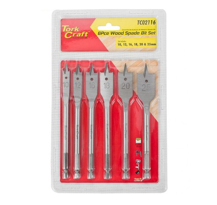 Tork Craft | Spade Bit Set 6Pc