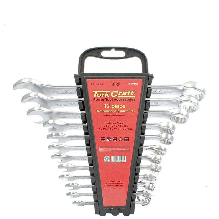 Tork Craft | Spanner Combination Set 6-22mm 12Pc