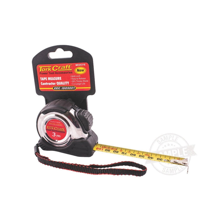 Tork Craft | Tape Measure Self Locking 3m X 16mm