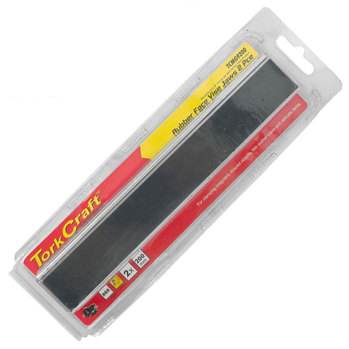 Tork Craft | Vice Jaws Magnetic Aluminium 200 X 32mm Rubber Face 2Pc