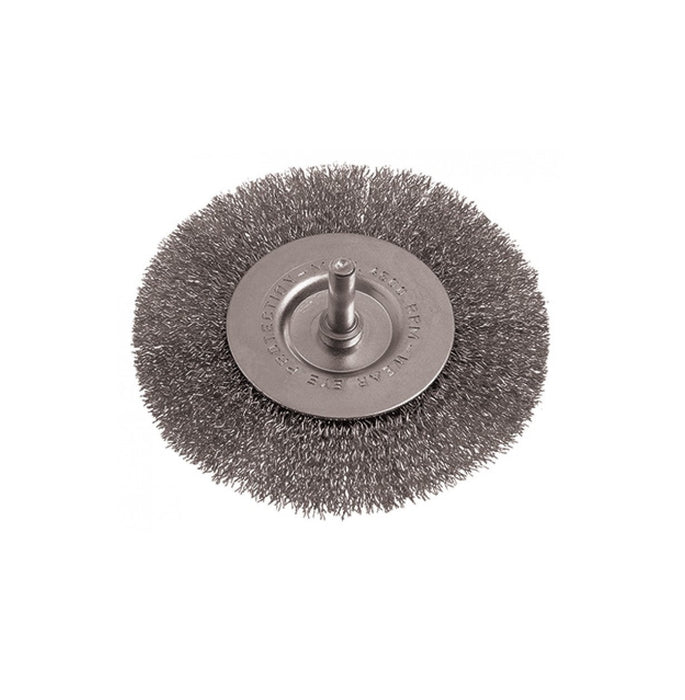 Tork Craft | Wire Wheel Brush Crimped 100mm 6mm Shaft