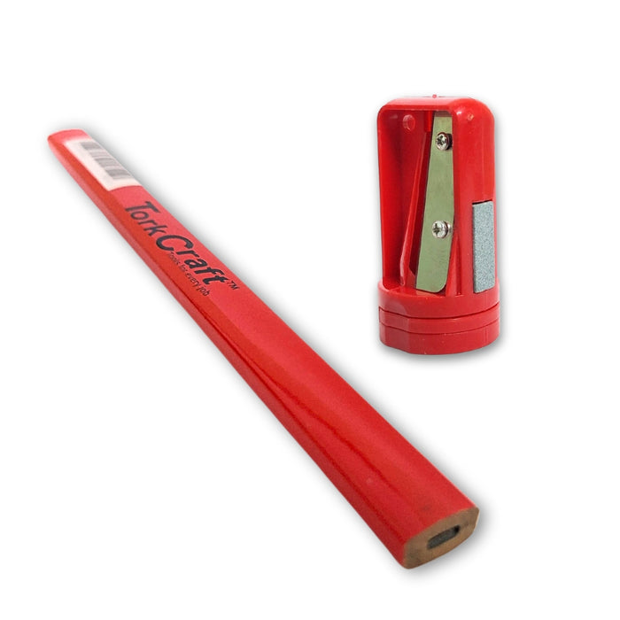 Tork Craft | Carpenter's Pencil 175mm + FREE Sharpener