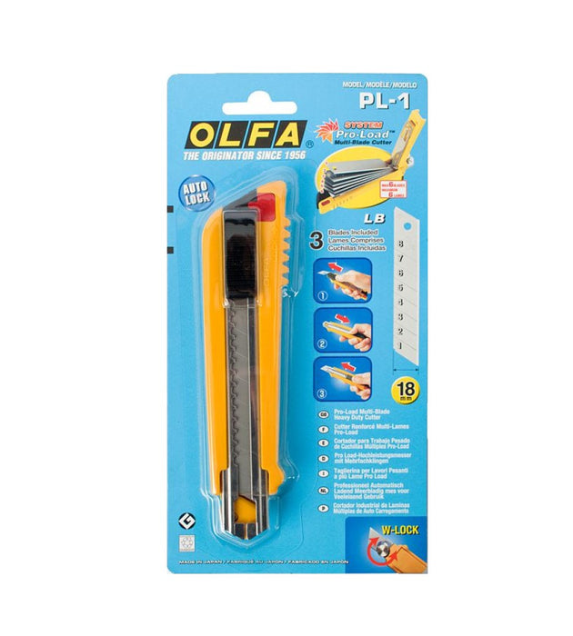 Olfa | Professional Pro Load Heavy Duty Cutter 18mm Blades Auto Reload