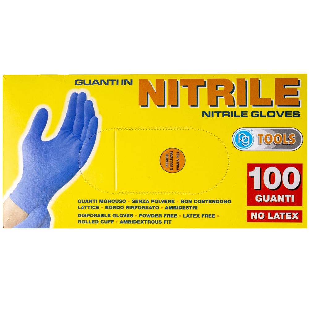 PG mini Professional  Nitrile Gloves Large 100Pc 50 Pairs - BPM Toolcraft