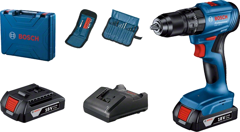 Bosch Professional | Cordless Combi GSB 185-Li 2x2Ah Batteries & Charger