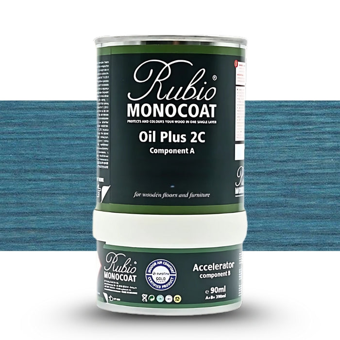 Rubio Monocoat | Oil Plus 2C Gold Label Teal Blue 390ml