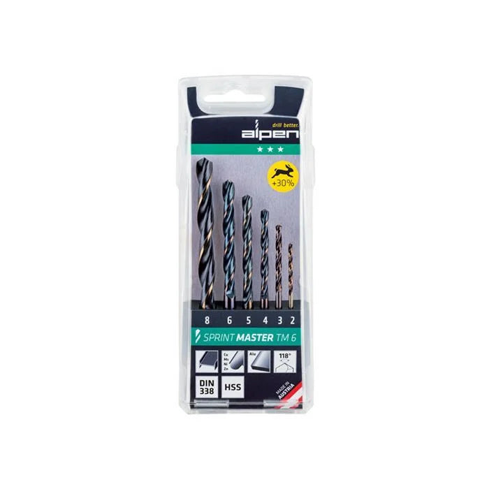 Alpen | Drill Bit HSS Sprint Master Set TM6 6Pc