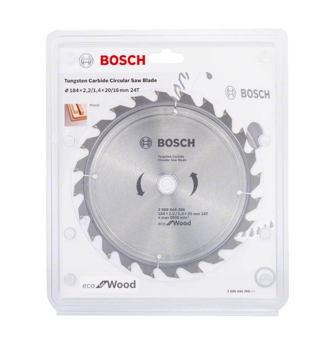 Bosch | Circular Saw Blade 184X20mm 24T Eco for Wood