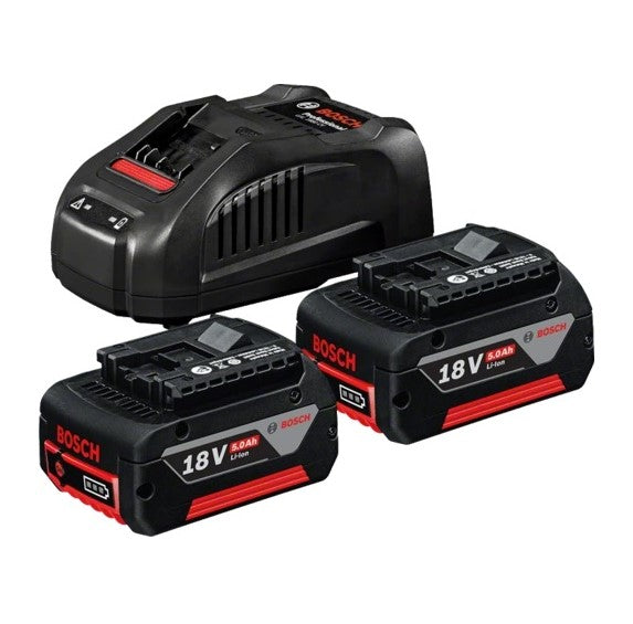 2 batteries GBA 18V 5.0Ah + GAL 1880 CV